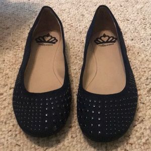 Navy blue flats